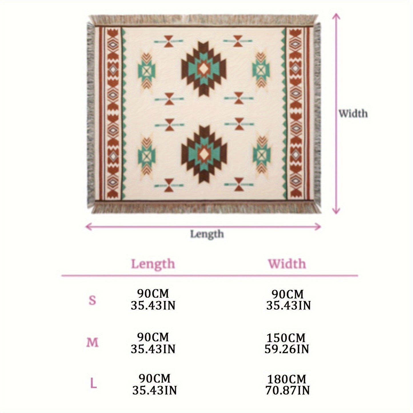 Picnic Blanket Bohemian | Camping Mat Tablecloth Sofa Blanket Indoor Outdoor Universal Carpet