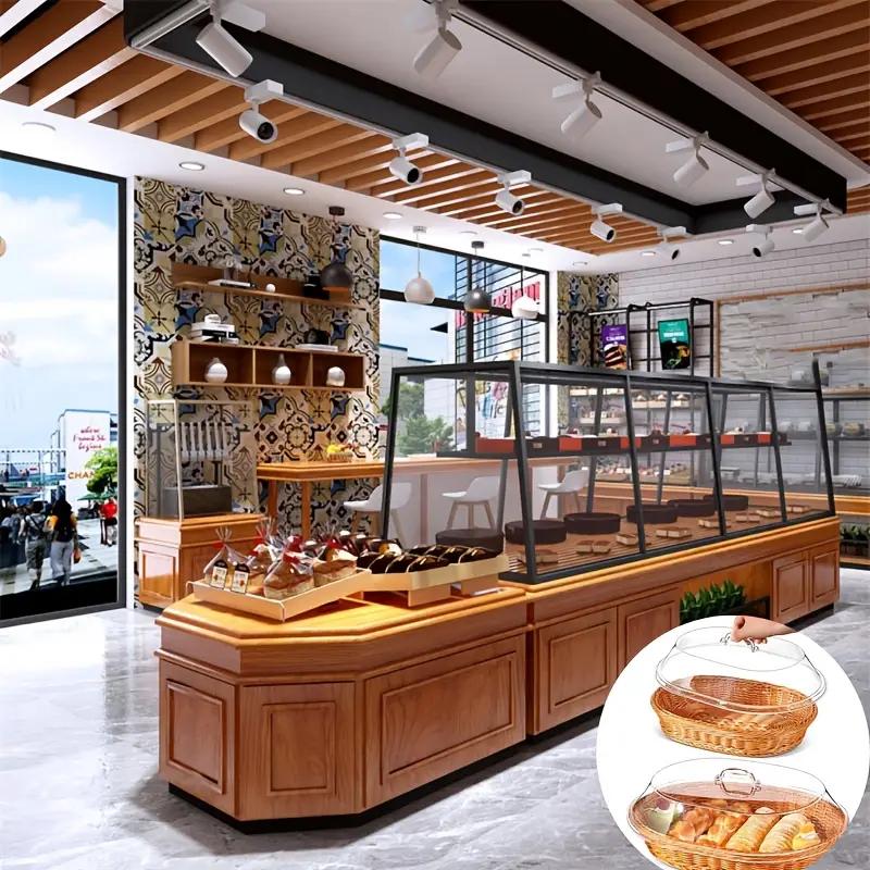 Bread Basket Woven | Fruit Dessert Snack Tray Kitchen Home Decor