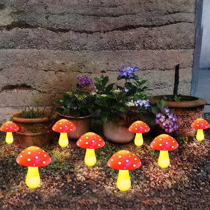 Solar Mushroom Garden Lights Outdoor 8 LED 8 Modes