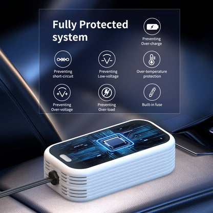 Car Plug Inverter 200W DC 12V to AC 110V with 30W PD Fast Charging QC3.0 24W USB-C Outlet Adapter for Laptop Computer Phone Tablet Vehicle Travel Road Trip