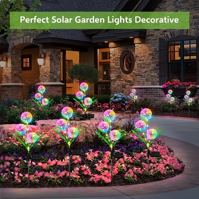 Solar Starburst Onion Lights 3-Head Plug-In Waterproof IP65