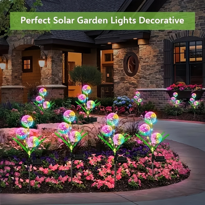 Solar Starburst Onion Lights 3-Head Plug-In Waterproof IP65