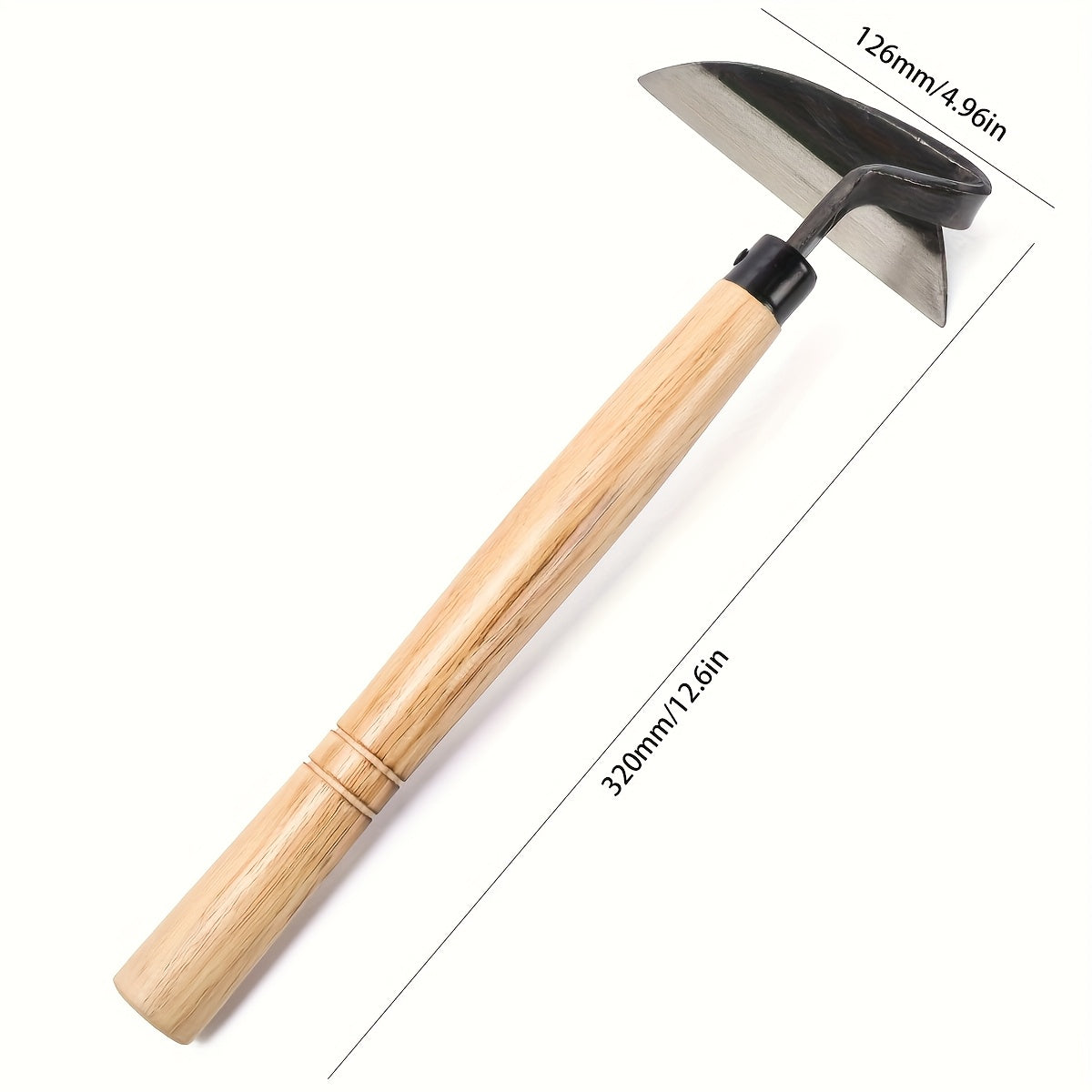 Garden Sickle | Japanese Weeding Hoe Sharp Bamboo Handle Soil Lawn