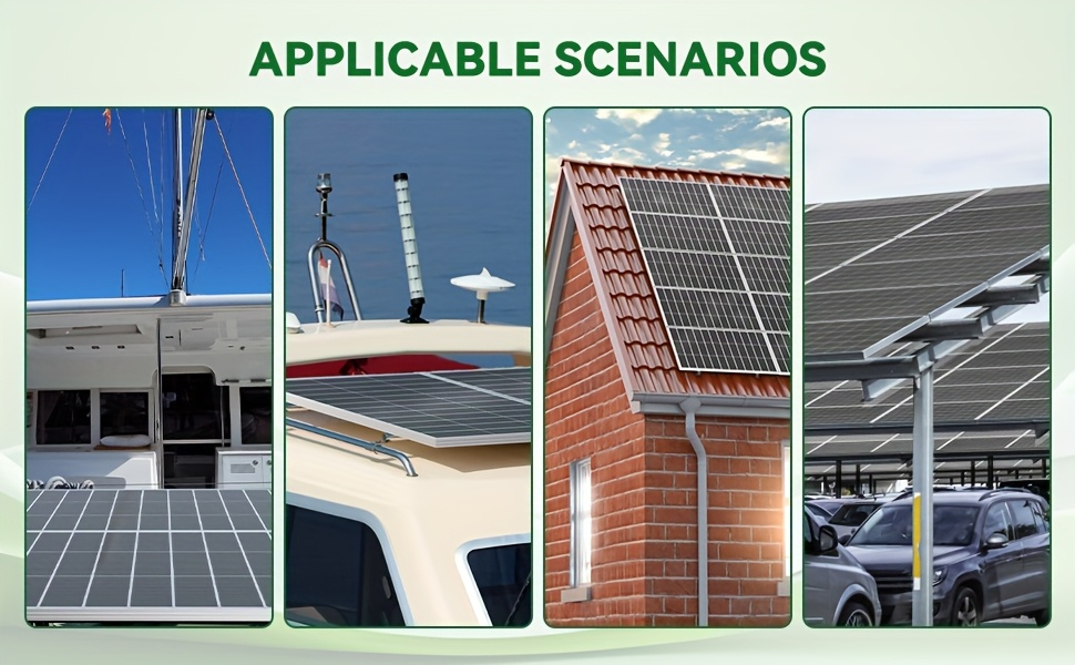 Monocrystalline Solar Panel 400W 25.5% High Efficiency Half-Cut Cell A+ Grade 2pcs 200W 12V Solar Module for Farm House Rooftop RV Caravan Off-Grid System Energy Independence