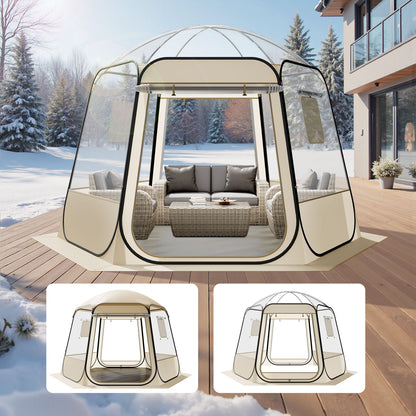 Pop Up Bubble Tent Clear Dome Tent 540° Panoramic Outdoor Shelter