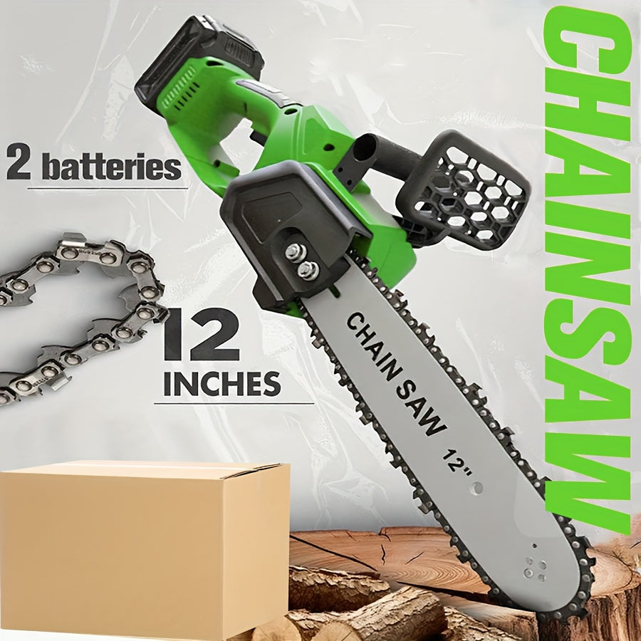 Cordless Chainsaw Brushless Battery | Tree Pruning Wood Cutting Garden