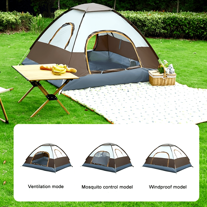 2 Person Camping Tent Instant Pop Up All Season Lightweight Portable
