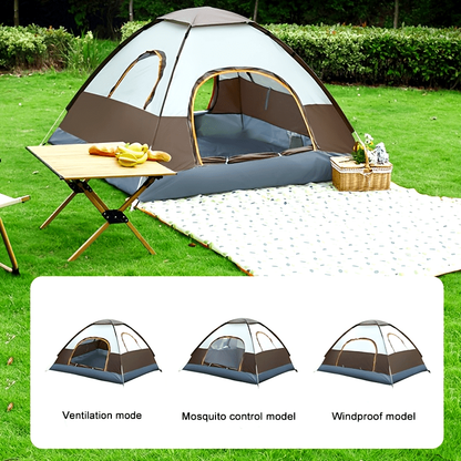 2 Person Camping Tent Instant Pop Up All Season Lightweight Portable