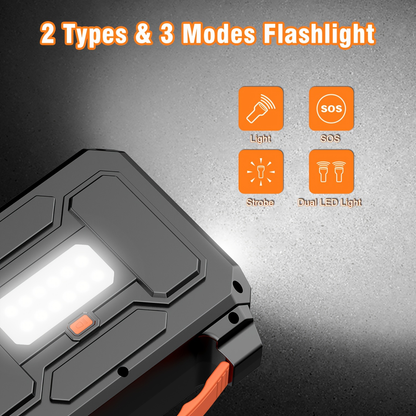 Portable Power Station Solar Generator 146Wh/300W | AC Outlet DC USB LED | Camping Emergency Backup Battery Pack Outdoor Charging