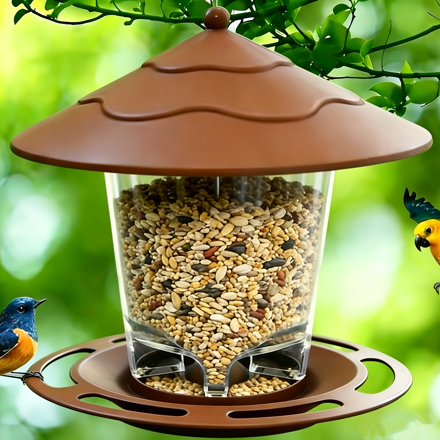 Hummingbird Feeder - 3D Automatic Outdoor Garden Hanging Bird Feeder