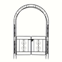 Black (7ft Double-layer Arched Top With Door)
