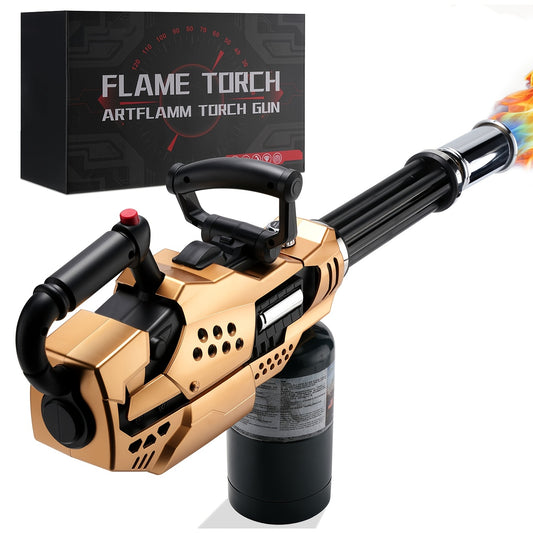 Cooking Torch Butane Blow Torch with Adjustable Flame & Detachable Design – Kitchen Culinary Torch for Creme Brulee, Searing Steak, BBQ, Camping & Welding (Tank Not Included)