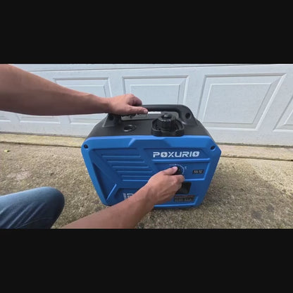 Inverter Generator 2450W Portable Super Quiet Gas Powered – 120V, 1.6 Gal Tank 8.3Hr Run Time, EPA Compliant, for Home Backup, Camping & RV Use