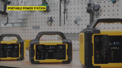 Camping Power Station 294Wh 300W (Peak 600W) – 120V AC Outlets, DC Ports, LED Flashlight, Lithium Battery Backup for Home, Travel, Outdoor & Blackout Emergencies