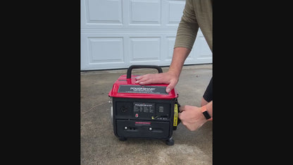 Portable Generator 1200W 2-Stroke Low Noise - Compact Lightweight Gas Powered Generator for Camping, Job Sites, Outdoor Work, Home Emergency Backup, Easy Recoil Start
