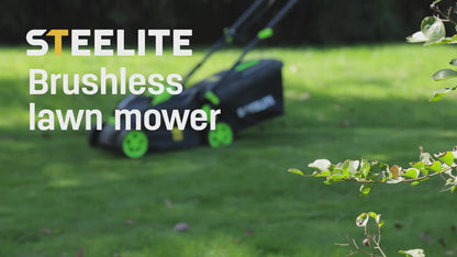 Cordless Lawn Mower Brushless Motor 13-Inch 21V Electric Lawn Mower Battery Powered with 4.0Ah Battery & Charger Included for Small to Medium Yards