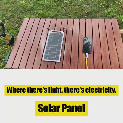[Portable Solar Panel] Lightweight Portable Solar Panel Solar Panel Winter Outdoor Solar Charger with USB Safe Charging Stabilizer Battery Charger Mobile Phones, Flashlights, Fans Outdoor Camping Home, Portable Backup Power, Lightweight Charger