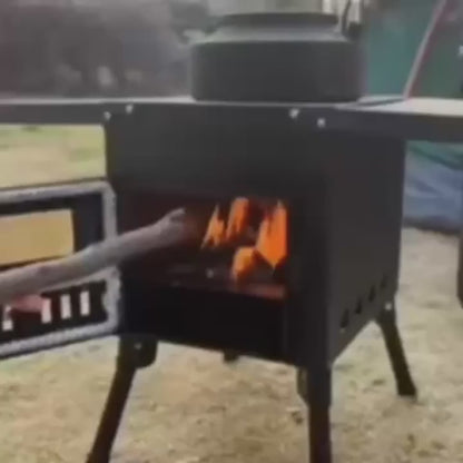 Tent Wood Stove Portable | Camping Heating Cooking Hot Tent Winter