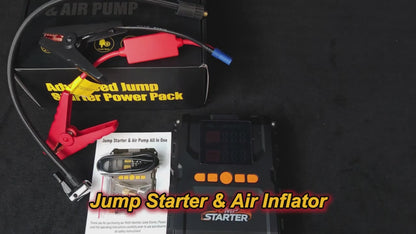 7000A Jump Starter 8-in-1 29800mAh with Air Compressor Tire Inflator SOS LED Flashlight Power Bank for 10L Gas 8.5L Diesel Cars Trucks RV Motorcycle Boat