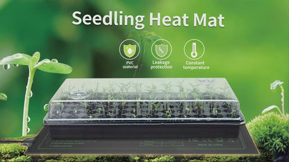 Seedling Heat Mat MET Certified Waterproof | Uniform Heating for Germination Indoor Gardening Greenhouse | Hydroponic Seed Starting Warming Pad M & L Size