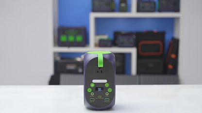 Portable Power Station 120W 99.84Wh LiFePO4 Battery | Solar Generator with AC DC USB Type-C Ports for Camping, Home Backup, Emergency, CPAP, Travel