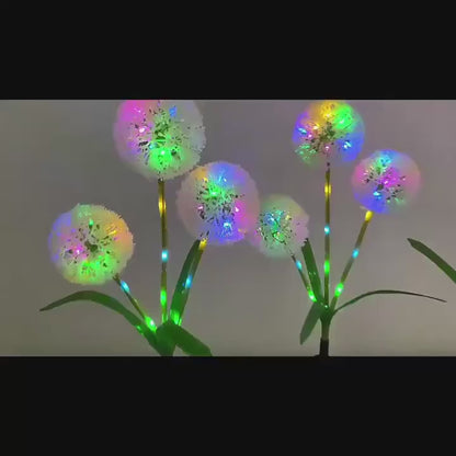 Solar Starburst Onion Lights 3-Head Plug-In Waterproof IP65
