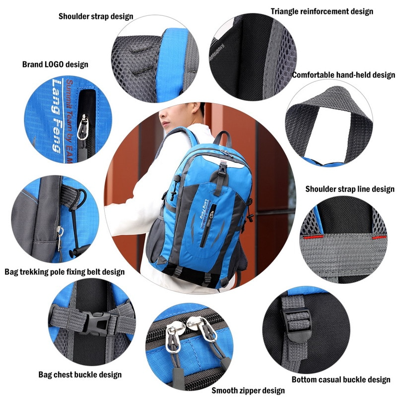 40L Outdoor Waterproof Hiking Backpack – Travel, Camping & Trekking Rucksack