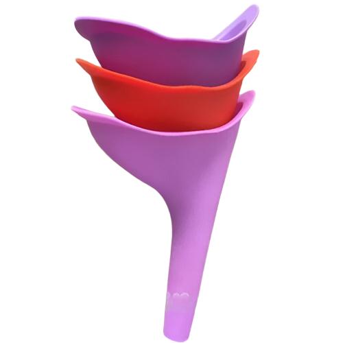 3Pcs Reusable Silicone Women’s Urinal Funnel – Portable Female Travel Pee Device for Camping, Hiking & Outdoor Use