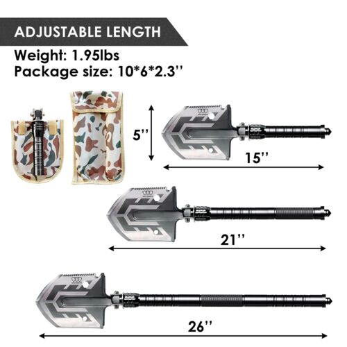 19-in-1 Heavy Duty Multi-Function Folding Shovel