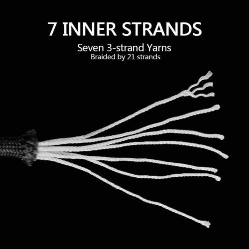 550LB Paracord Rope – Type III 7 Strand Mil-Spec Survival Cord for Camping, Hiking & Crafting