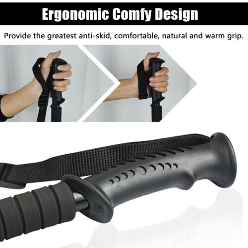 2X Trekking Poles Nordic Walking Sticks Adjustable Anti-shock Hiking Alpenstock