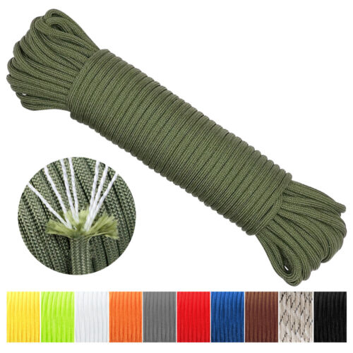 550LB Paracord Rope – Type III 7 Strand Mil-Spec Survival Cord for Camping, Hiking & Crafting
